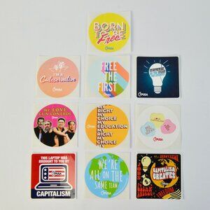 TPUSA Charlie Kirk Stickers Lot of 10 NEW No Duplicates